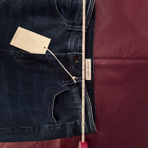 FLYING MONKEY High Rise Full Length Mini Flare Jeans  NEW WITH TAGS SIZE 31/13 - Picture 4 of 7
